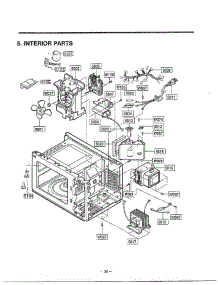 Complete Microwave Oven Page 6 parts for Lg Microwave MA-1171S from AppliancePartsPros.com