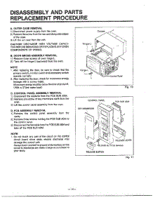 Disassembly / Parts Procedure parts for Lg Microwave MA-1171S from AppliancePartsPros.com