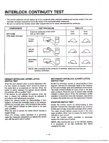 Interlock Continuity Test parts for Lg Microwave MA-1171S from AppliancePartsPros.com