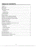 Table Of Contents