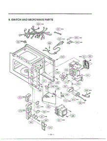 Complete Microwave Oven Page 6 parts for Lg Microwave MA-1554M from AppliancePartsPros.com