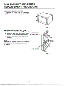 Disassembly / Parts Procedure parts for Lg Microwave MA-1554M from AppliancePartsPros.com