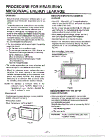 Measuring Microwave Leakage parts for Lg Microwave MA-1554M from AppliancePartsPros.com