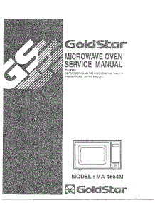 Microwave Oven parts for Lg Microwave MA-1554M from AppliancePartsPros.com