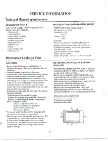 Service Information parts for Lg Microwave MA-1572M from AppliancePartsPros.com