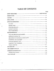 Table Of Contents parts for Lg Microwave MA-1572M from AppliancePartsPros.com