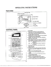 Operating Instructions parts for Lg Microwave MA-1905B from AppliancePartsPros.com