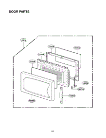 Door Parts parts for Lg Microwave MA-2117B from AppliancePartsPros.com