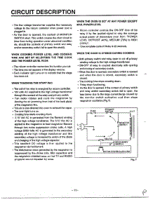 Circuit Description parts for Lg Microwave MA-682M from AppliancePartsPros.com