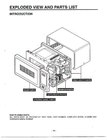 Complete Microwave parts for Lg Microwave MA-682M from AppliancePartsPros.com