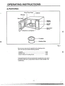 Features parts for Lg Microwave MA-682M from AppliancePartsPros.com
