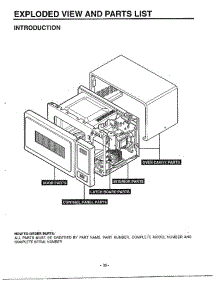 Microwave Assembly Complete parts for Lg Microwave MA-682M from AppliancePartsPros.com