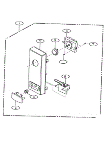 Cabinet Parts parts for Lg Microwave MA-7100W from AppliancePartsPros.com