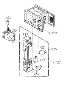 Cabinet Parts parts for Lg Microwave MA-7100W from AppliancePartsPros.com