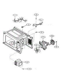 Cabinet Parts parts for Lg Microwave MA-7100W from AppliancePartsPros.com