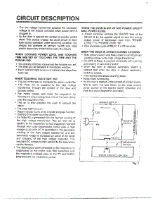 Circuit Description parts for Lg Microwave MA-844M from AppliancePartsPros.com