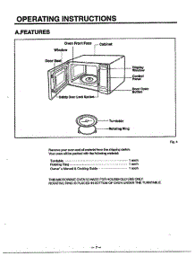 Operating Instructions parts for Lg Microwave MA-844M from AppliancePartsPros.com
