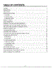 Table Of Contents