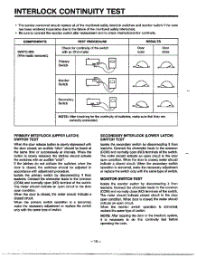 Interlock Continuity Test parts for Lg Microwave MA-870MW from AppliancePartsPros.com