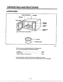 Operating Instructions parts for Lg Microwave MA-870MW from AppliancePartsPros.com