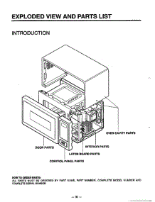 Microwave Complete parts for Lg Microwave MA-880MW from AppliancePartsPros.com