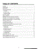 Table Of Contents