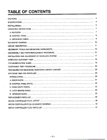 Table Of Contents parts for Lg Microwave MA-880MW from AppliancePartsPros.com