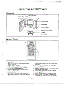 Operating / Features / Control Panel parts for Lg Microwave MA-972MW from AppliancePartsPros.com