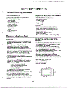 Service Information parts for Lg Microwave MA-972MW from AppliancePartsPros.com