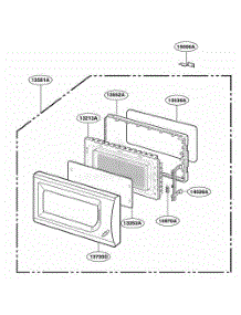 Door Parts parts for Lg Wall Oven MA1012W from AppliancePartsPros.com