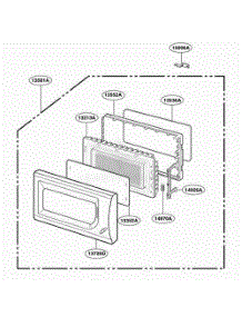 Door Parts parts for Lg Wall Oven MA1020W from AppliancePartsPros.com