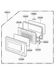 Door Parts parts for Lg Wall Oven MA1112W from AppliancePartsPros.com
