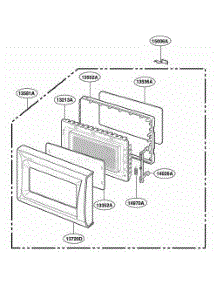 Door Parts parts for Lg Wall Oven MA1220B from AppliancePartsPros.com