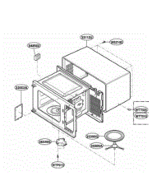 Oven Cavity Parts parts for Lg Wall Oven MA1220W from AppliancePartsPros.com