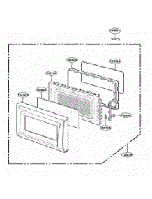 Door Parts parts for Lg Wall Oven MA1420W from AppliancePartsPros.com