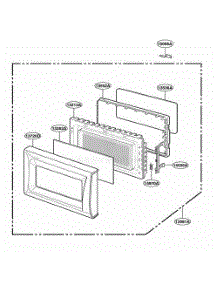 Door Parts parts for Lg Range MA1420W01 from AppliancePartsPros.com
