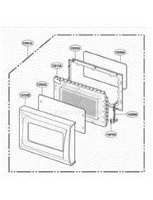 Door Parts parts for Lg Range MA6511B01 from AppliancePartsPros.com