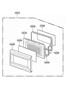 Door Parts parts for Lg Range MA748B from AppliancePartsPros.com