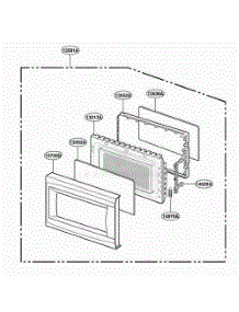 Door Parts parts for Lg Range MA748W from AppliancePartsPros.com