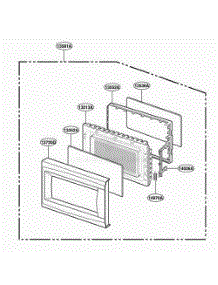 Door Parts parts for Lg Range MA748W01 from AppliancePartsPros.com