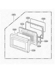 Door Parts parts for Lg Wall Oven MA825B01 from AppliancePartsPros.com