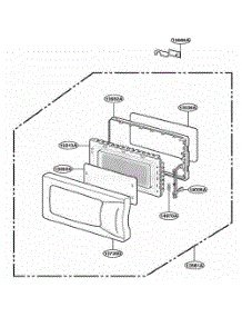 Door Parts parts for Lg Wall Oven MC1004 from AppliancePartsPros.com