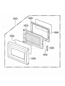 Door Parts parts for Lg Wall Oven MC696W from AppliancePartsPros.com