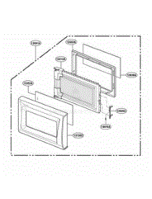 Door Parts parts for Lg Range MC696W01 from AppliancePartsPros.com