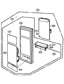 Control Panel parts for Lg Microwave MH-1353M from AppliancePartsPros.com