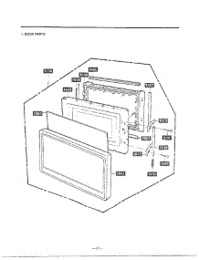 Complete Microwave Assembly parts for Lg Microwave MH-1355M from AppliancePartsPros.com