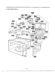 Complete Microwave Assembly Page 5 parts for Lg Microwave MH-1355M from AppliancePartsPros.com