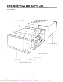Exploded View / Introduction parts for Lg Microwave MH-1355M from AppliancePartsPros.com