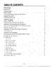 Table Of Contents