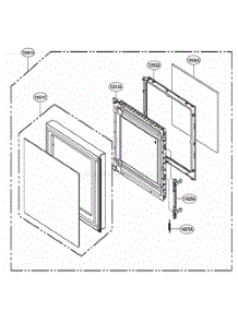 Door Parts parts for Lg Microwave MH1536GIR from AppliancePartsPros.com